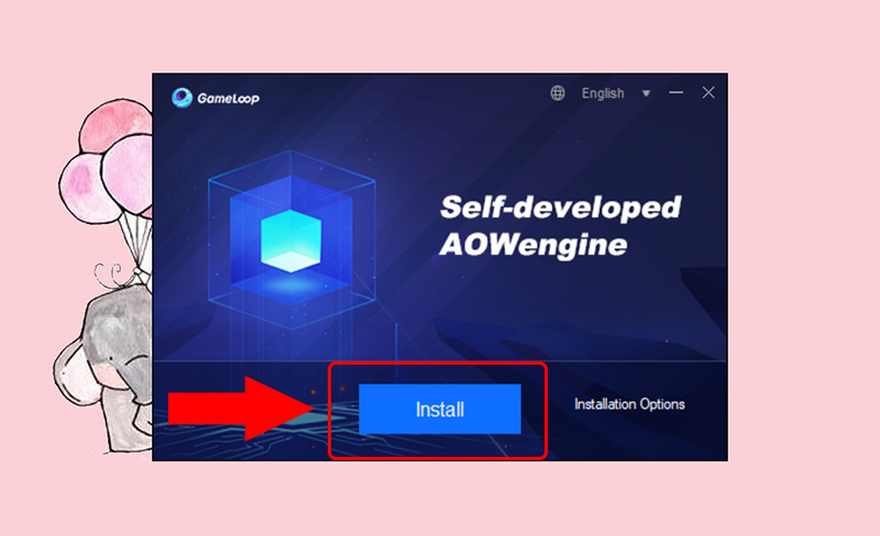 Chọn Install để cài đặt Tencent Gaming Buddy